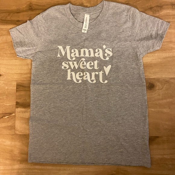 Gildan Other - Youth Kids Mamas Sweetheart Valentines Day Tshirt Size 6 - 8 Gray
